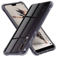  Techsuit - Ütésálló Átlátszó Szilikon Tok - Huawei P20 Pro - Füstfekete tok