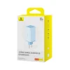  Baseus - GaN6 Pro Fali Töltő (P10162705312-00) - 2x USB, 2x Type-C, 100W, Type-C Kábellel, 100W, 20V, 5A, 1m - Kék thumbnail