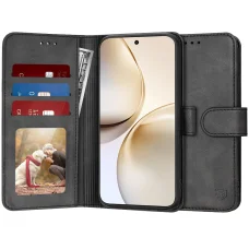  Techsuit - Naplókönyv - Realme 14 Pro+ - Fekete tok