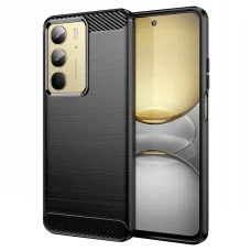  Techsuit - Szén Szilikon - Realme C75 / Realme 14x - Fekete tok