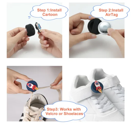 Tech-protect Smooth gyerekeknek 4-pack Apple Airtag 1 / 2 Színes - 8