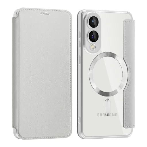  Techsuit - SmartMag könyvtok - Samsung Galaxy S25 Edge - Szürke tok - 2