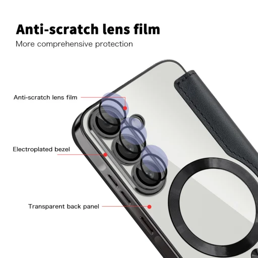  Samsung Galaxy A56 5G Fekete Techsuit - SmartMag könyvtok - 3