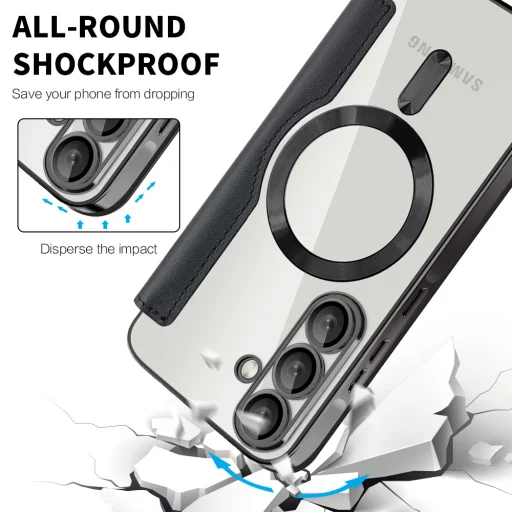  Samsung Galaxy A56 5G Fekete Techsuit - SmartMag könyvtok - 4