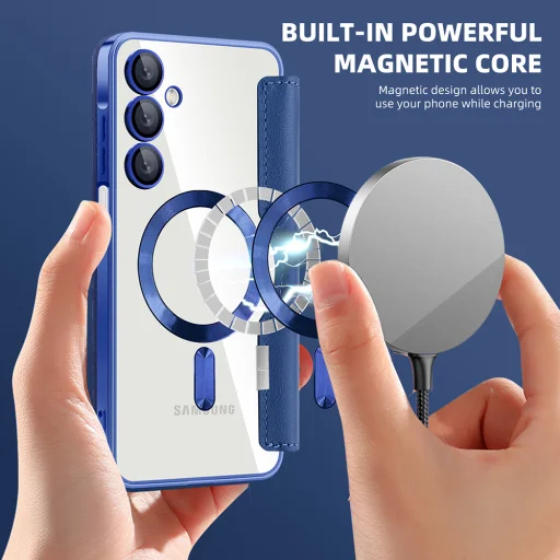  Techsuit - SmartMag könyv típusú tok - Samsung Galaxy A16 4G / A16 5G - Kék - 6