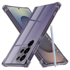  Samsung Galaxy S25 Ultra Füst Fekete Techsuit Ütésálló Tiszta Szilikon tok