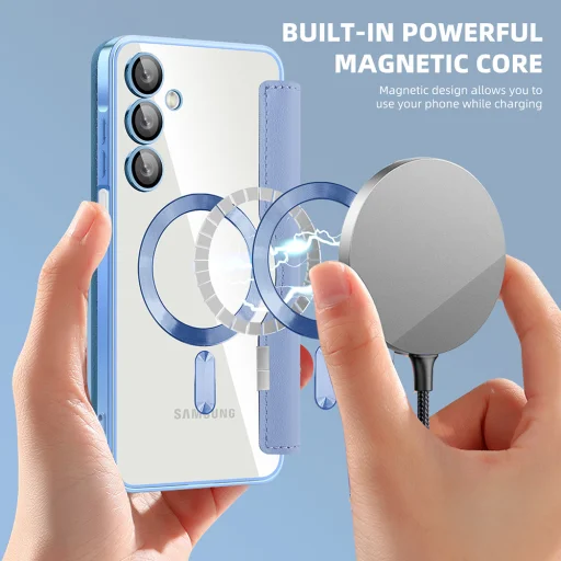  Techsuit - SmartMag könyvtok - Samsung Galaxy A16 4G / A16 5G - Világoskék tok - 6