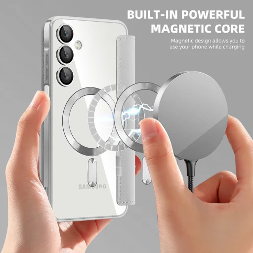  Techsuit - SmartMag könyvtok - Samsung Galaxy A16 4G / A16 5G - Szürke tok - 6