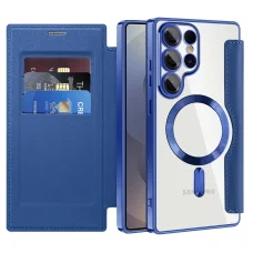  Samsung Galaxy S25 Ultra Kék Techsuit SmartMag könyvtok