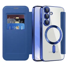  Techsuit - SmartMag Könyvtok - Samsung Galaxy S25 Plus - Kék tok