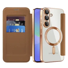  Techsuit - SmartMag könyvtok - Samsung Galaxy A36 5G - Barna tok