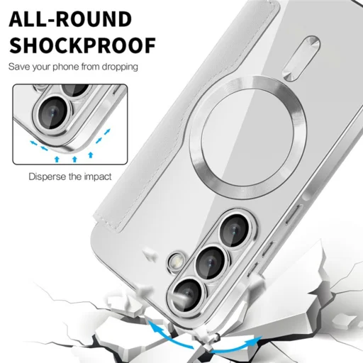  Techsuit - SmartMag Könyv Tok - Samsung Galaxy A36 5G - Szürke tok - 4