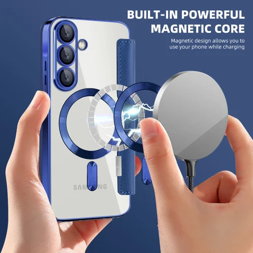  Techsuit - SmartMag könyvtok - Samsung Galaxy A26 5G - Kék tok - 4