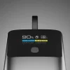 SBS 10000mAh PD 20W Powerbank, LCD kijelzős beépített USB-C kábellel - Szürke thumbnail