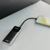 SBS 10000mAh PD 20W Powerbank, LCD kijelzős beépített USB-C kábellel - Szürke thumbnail