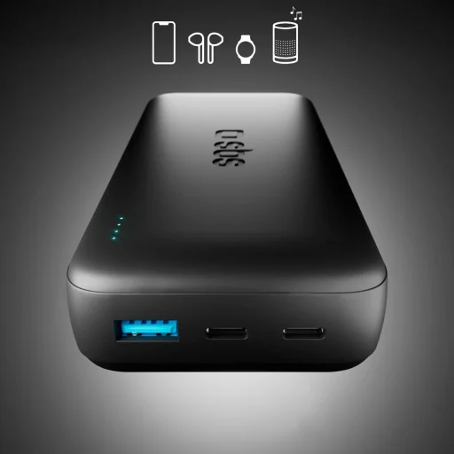 SBS Infinity Power Bank 20000mAh 10W LiFePo₄ USB-A USB-C - Fekete - 6