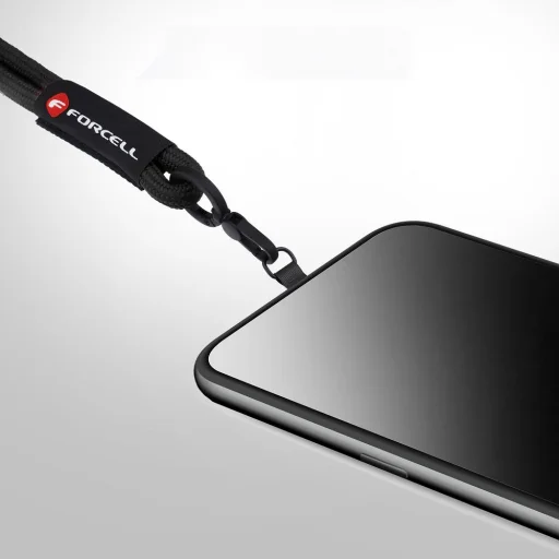 FORCELL F-DESIGN R10X40 állítható hosszúságú csuklópánt mobiltelefonhoz (max 20 cm a hurokban) fekete - 3