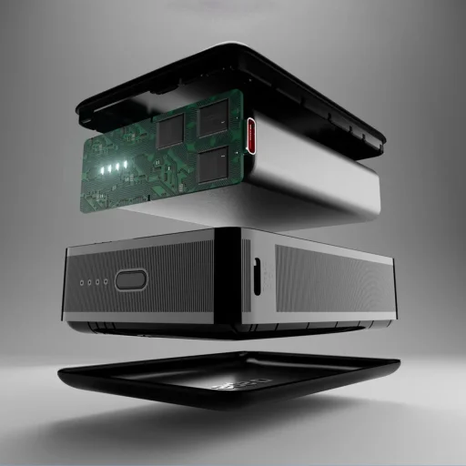 Powerbank SBS 20000mAh 65W PD AFC USB-C USB-A laptophoz, tablethez, okostelefonhoz - fekete - 3