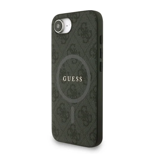  iPhone 16e Fekete Guess PU Bőr 4G Színes Gyűrűs Pánt MagSafe tok - 2