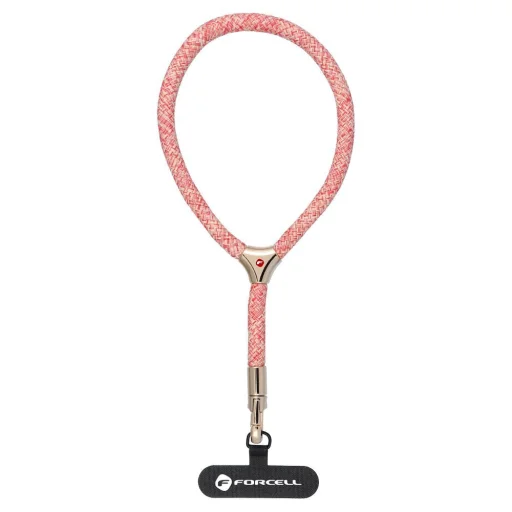 FORCELL F-DESIGN L8X36 csukló telefon pánt állítható hosszúsággal (max 18cm a hurokban) rózsaszín fehér - 2