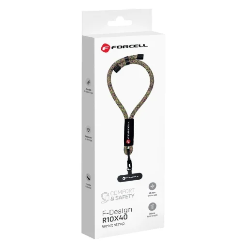 FORCELL F-DESIGN R10X40 csuklópánt állítható hosszúsággal (max 20 cm a hurokban) zöld rózsaszín lila - 4