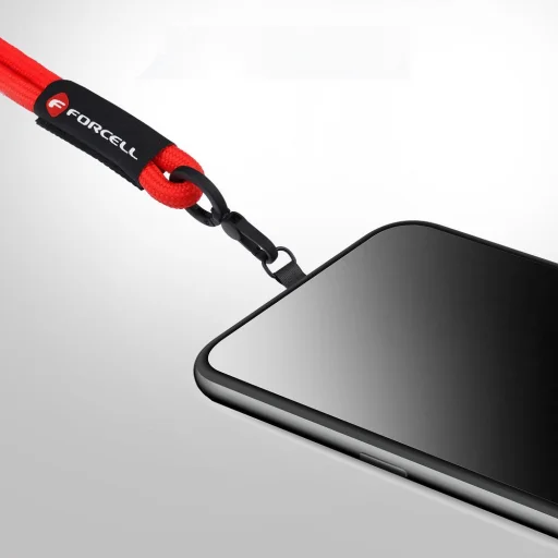 FORCELL F-DESIGN R10X40 csuklópánt mobiltelefonhoz állítható hosszúsággal (maximum 20 cm a hurokban) piros - 3
