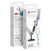 FORCELL F-DESIGN S10X165 keresztpántos telefontartó állítható hosszal (max 82,5 cm a hurokban) szürke-lila