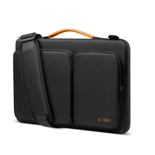 Tech-protect Defender Bag Laptop 13-14 Fekete/narancssárga - 2