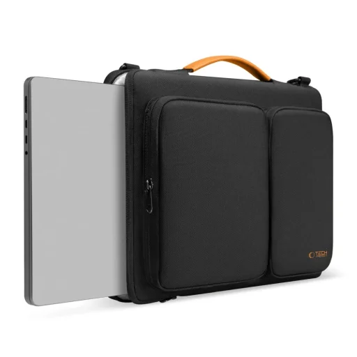 Tech-protect Defender Bag Laptop 13-14 Fekete/narancssárga - 3