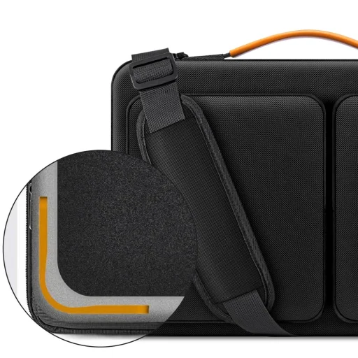 Tech-protect Defender Bag Laptop 13-14 Fekete/narancssárga - 4