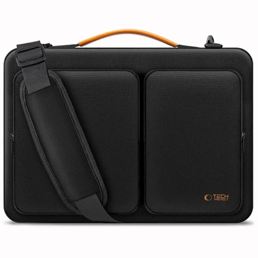 Tech-protect Defender Bag Laptop 13-14 Fekete/narancssárga - 1