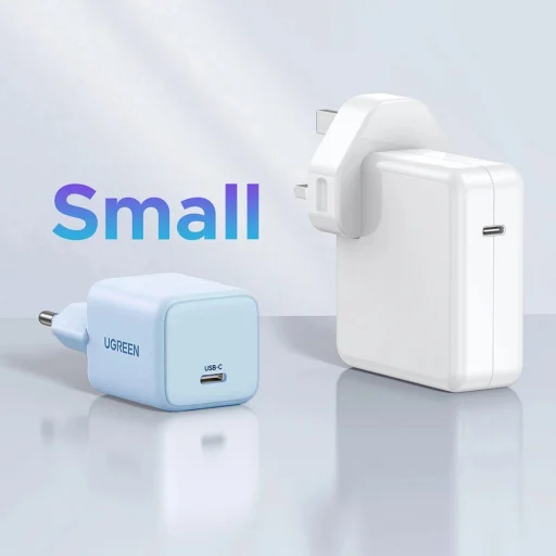 Ugreen X512 20W GaN 1x USB-C Fali Töltő - Kék - 4