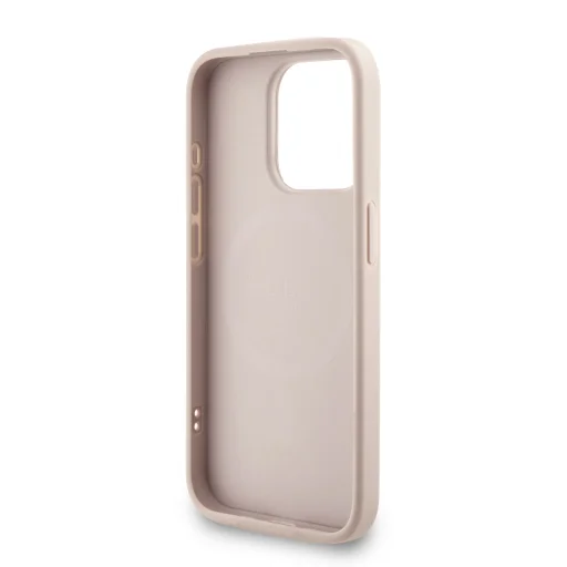 Guess PU Bőr 4G Színes Gyűrűs Pánt MagSafe tok iPhone 15 Pro Pink - 5