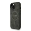  iPhone 14 Fekete Guess PU bőr 4G színes gyűrűs pánttal ellátott MagSafe tok thumbnail