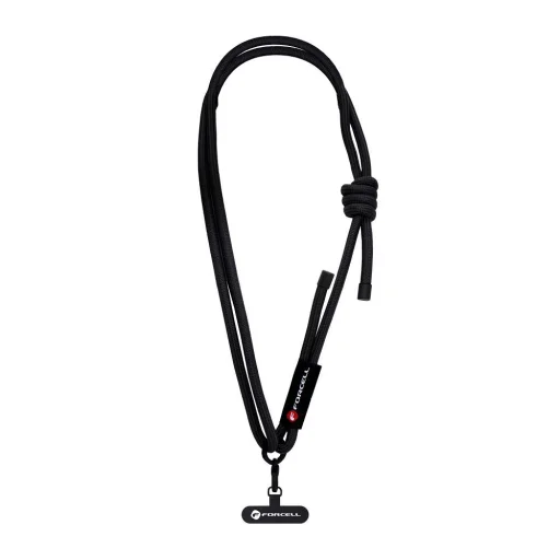 FORCELL F-DESIGN S10X165 állítható hosszúságú (max 82,5 cm a hurkon) crossbody telefon pánt fekete - 2