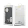  iPhone 14 Fekete Guess PU 4G Strass Triangle Logo Stand Camera Frame MagSafe tok - 7