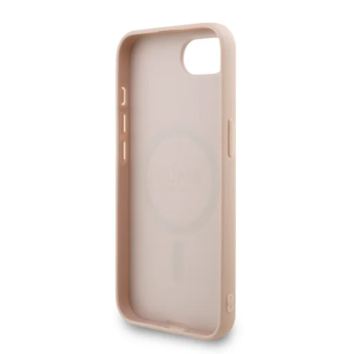  iPhone 16e Pink Guess PU Bőr 4G Színes Gyűrűs Pánt MagSafe tok - 5