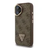  iPhone 16 Barna Guess PU 4G Strass Triangle Logo Stand Camera Frame MagSafe tok thumbnail