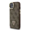 iPhone 14 Barna Guess PU 4G Strass Triangle Logo Stand Camera Frame MagSafe tok - 2