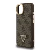  iPhone 14 Barna Guess PU 4G Strass Triangle Logo Stand Camera Frame MagSafe tok - 5