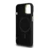  iPhone 14 Fekete Guess PU 4G Strass Triangle Logo Stand Camera Frame MagSafe tok - 6