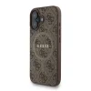  iPhone 16 Barna Guess PU bőrből készült 4G színes gyűrűs pántos MagSafe tok - 2