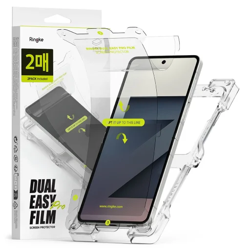 Samsung Galaxy Z Flip 7 Ringke Dual Easy Pro 2 db átlátszó kijelzővédő fólia - 4