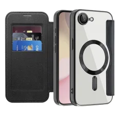  Techsuit - SmartMag Könyv Tok - iPhone 16e - Fekete tok