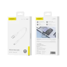 FONENG kábel X107 Micro USB 2.1A 0.25M Fehér