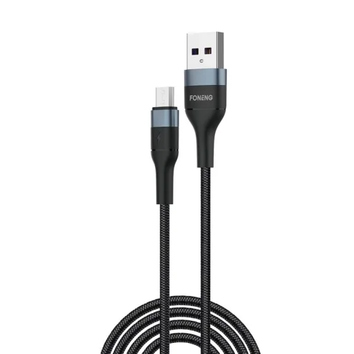 FONENG kábel X51 Micro USB 3A 2M Fekete - 2