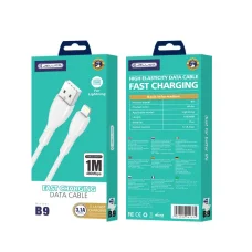 JELLICO kábel B9 Lightning 3.1A 1M Fehér