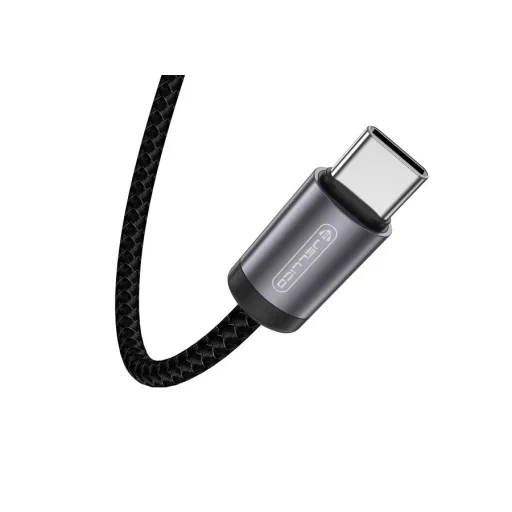 JELLICO kábel B27 USB-C 3.1A 1M Fekete - 4