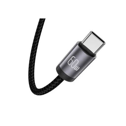 JELLICO kábel B27 USB-C - USB-C PD 60W 1M Fekete - 4