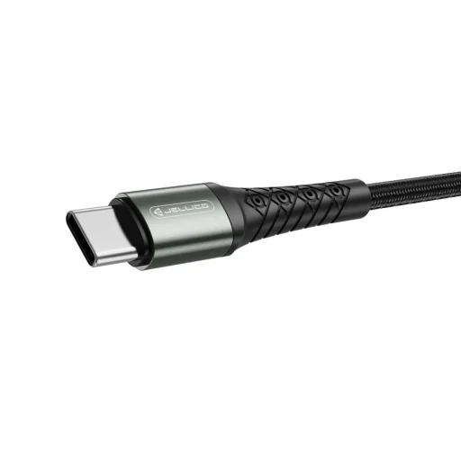 JELLICO B10 Type-C USB kábel 3.1A 1M Fekete - 4